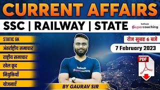 7 February Current Affairs 2023 | Current Affairs Today 2023 | Daily Current Affairs by Gaurav Sir