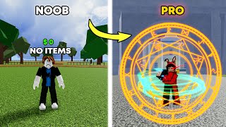 Blox Fruits, Noob to Pro but I try to obtain all the craziest items