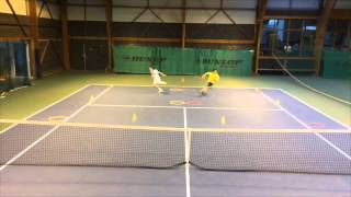 Vitesse et appuis au tennis