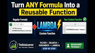 Excel LAMBDA Function | Turn Any Formula Into a Reusable Custom Function