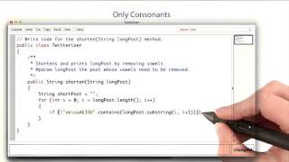 Only Consonants - Intro to Java Programming