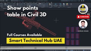How to Show Points Table in civil 3d | label coordinates in Civil 3d