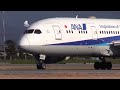 19 01 02 松山空港 全日本空輸 ana boeing 787 8 ja825a arrival u0026 departure at matsuyama airport rjom