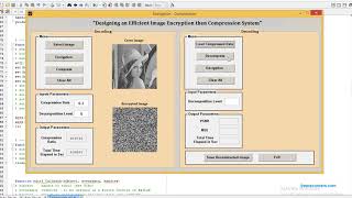 Encryption & then compression MATLAB code