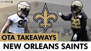 New Orleans Saints OTAs Takeaways On Jamaal Williams, Chris Olave, Bryan Bresee, Alontae Taylor