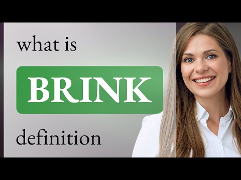 What does on the very brink mean?