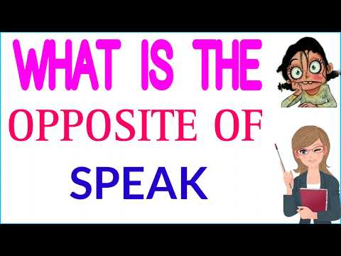 What is the antonym of spoke?
