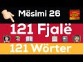 Fjalor 121 fjalësh Gjermanisht Shqip I Pjesa e dytë I Mëso Gjermanisht - Gratis