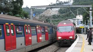 The Northbound Samsung livery Ktt Through Train T828 (Kowloon to GuangZhou) at University Station