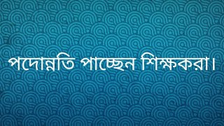 পদোন্নতি পাচ্ছেন শিক্ষকরা।