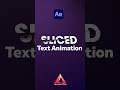 Create Sliced Text in After Effects | Tutorial