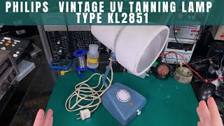 Philips Vintage Desk UV Tanning Lamp  -  Type KL2851 - retro / industrial style