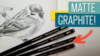 Pitt Graphite Matte pencils by Faber Castell - how matte are they really?