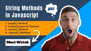 Length, LocaleCompare, Match & Reduce Method in JavaScript || Eposide #41