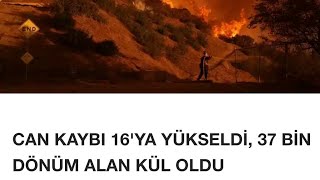 Amerikada yangın olayının gizemi gökten Ateş 🔥 yağınca