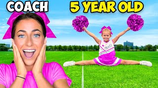 Transforming a 5 Year Old Into a Pro Cheerleader!