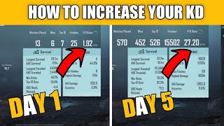 How To Increase Your Kd In Bgmi !!  Bgmi Top 5 Tips And Tricks Improver Your Kd 10+ Kd