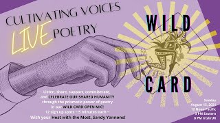 Cultivating Voices Live New Book Showcase 1Aug2021