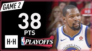 Kevin Durant  Game 2 Highlights Warriors vs Rockets 2018 NBA Playoffs WCF - 38 P