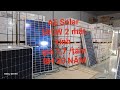 Tấm pin năng lượng mặt trời AE Solar 580W 2 mặt kính  giá 1.7 1 tấm bảo hành 30 năm