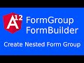 Create Angular Reactive Forms with Nested Form Group | Angular Reactive Forms using Form Builder