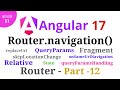 #Angular 17 - Episode - 51 | Router.navigation() |Programmatically| Angular Router | Part-12 | Hindi