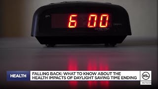 Falling back: Health impacts of daylight saving time