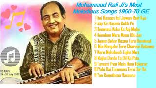 Mohammad Rafi's Most Melodious Songs  1960 70 Golden Era