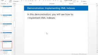 35 XML Index in SQL Server P@