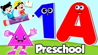 Learn ABC Phonics Shapes Numbers Colors | Preschool Learning Videos For 3 Year Olds | #kidsvideos