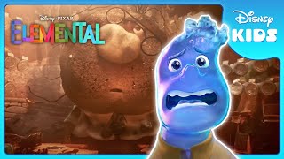 Mrs. Cumulus' Big Surprise 🌧️ | Elemental | Disney Kids