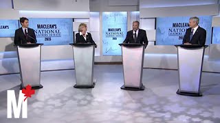 Mulcair chides Harper's economic record: Maclean's debate