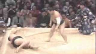 Asashoryu vs Kotomitsuki kyusho 2003