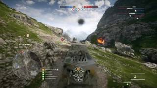 battlefield 1  重戦車で飛行機破壊　5連発!!!