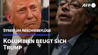 Kolumbien beugt sich Trumps Drohungen im Streit um Abschiebeflüge | AFP