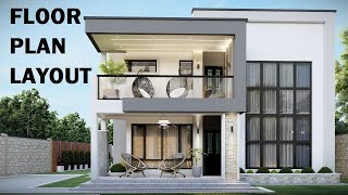 House Design | Modern House Plan | 2 Storey | Flat Roof | 10.4m x 15.5m with 5 Bedrooms