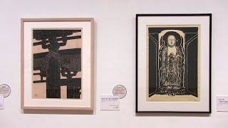 千葉市美術館　平塚運一展　第3章「黒白の版画は版画の極致である」