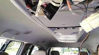 2016 Town & Country Overhead Console Removal for VES screen repair.