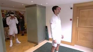 Djokovic & Federer out on Centre Court - Wimbledon 2014