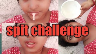 spit challenge #tanu vlog's #bangali video