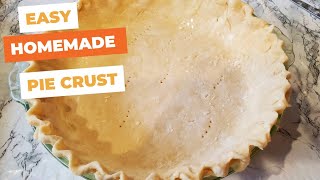 Easy Homemade Pie Crust With Butter Crisco