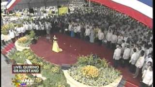 Charice Sings Lupang Hinirang @Pnoy's Inaugural.  Re-Upload (June-30-2010)