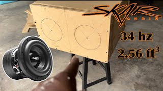 Dual Skar ZVX 8” Subwoofer Enclosure is 85% COMPLETE!! | Skar8