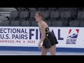 krystal edwards senior women short program 2025 eastern sectional singles final