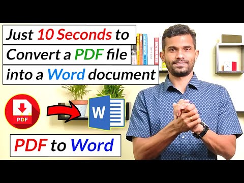 Convert a PDF file into a Word document