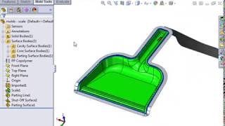 01 Mold Tools Core and Cavity 06 Parting Surface