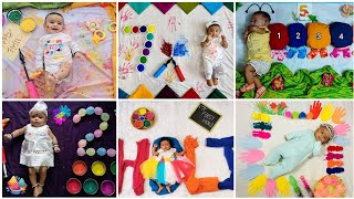 holi baby photoshoot ideas at home/first holy baby photoshoot ideas/Holi baby decoration ideas/#holi