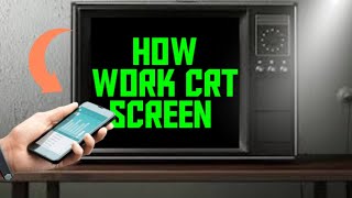 How  work  colour CRT screen see in 3d Animation video