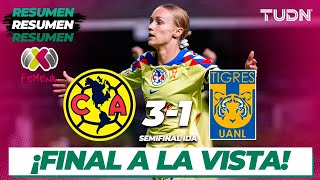Resumen y goles | América 3-1 Tigres | Liga Mx Femenil - CL2024 Semis | TUDN