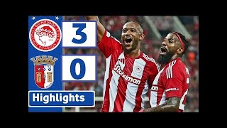 Olympiacos vs Sporting braga 3 0   HIGHLIGHTS  UEFA EUROPA LEAGUE